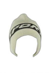 BEANIE004 Customized color protection ear cold hat  Knitted letters cold cap   Cold hat site skull cap beanie